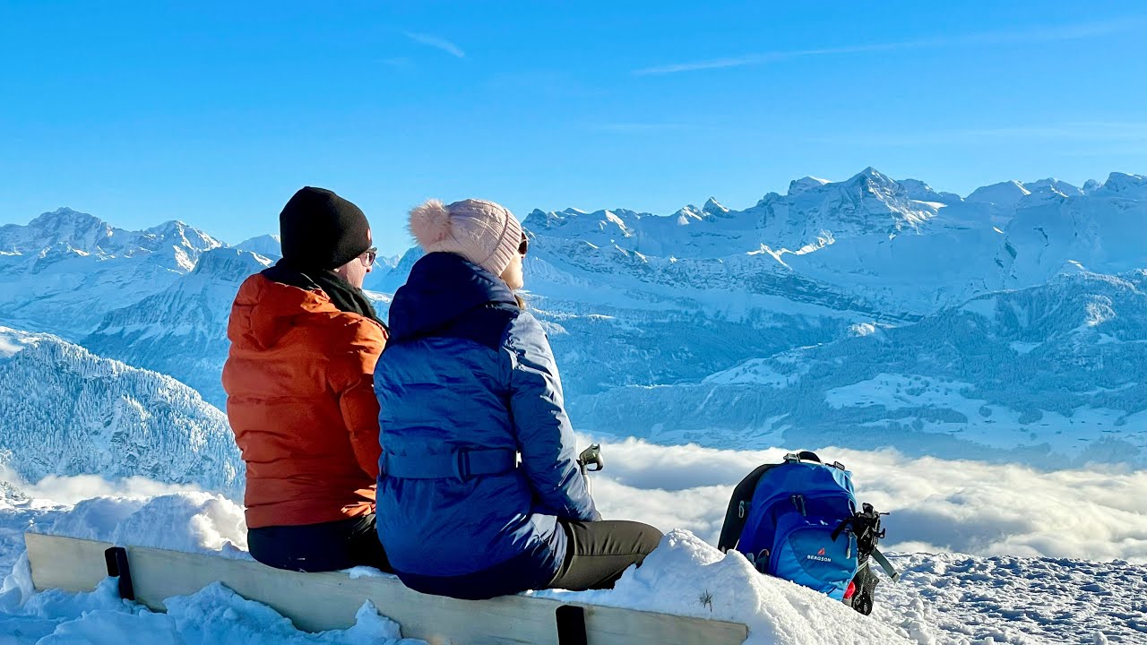 Die RIGI im schneeweissen Winterkleid