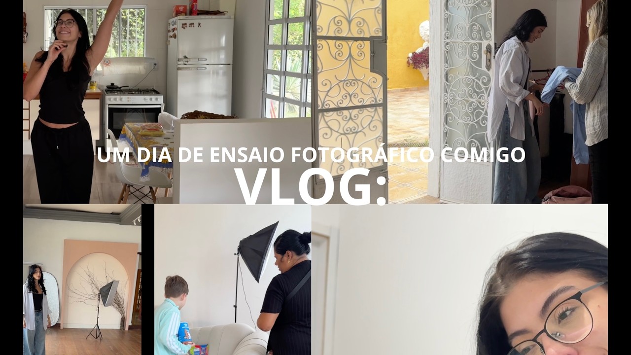 VLOG: um dia em um ensaio fotográfico comigo