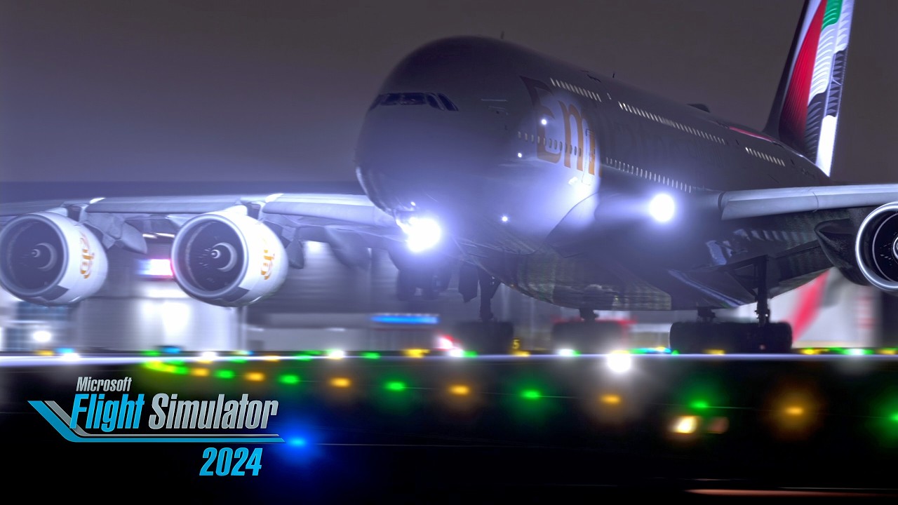 POWERFUL A380 TAKEOFF FROM DUBAI #MSFS2024