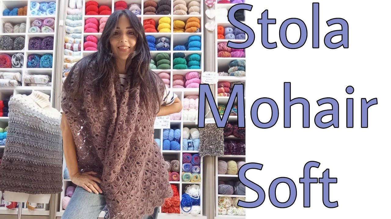 Stola Mohair Soft #uncinetto