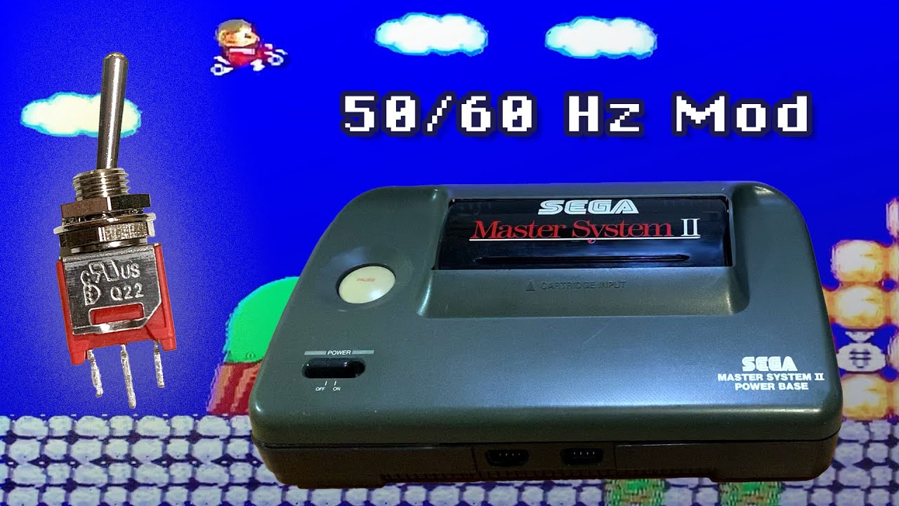 Sega Master System II 50/60Hz Switch Mod