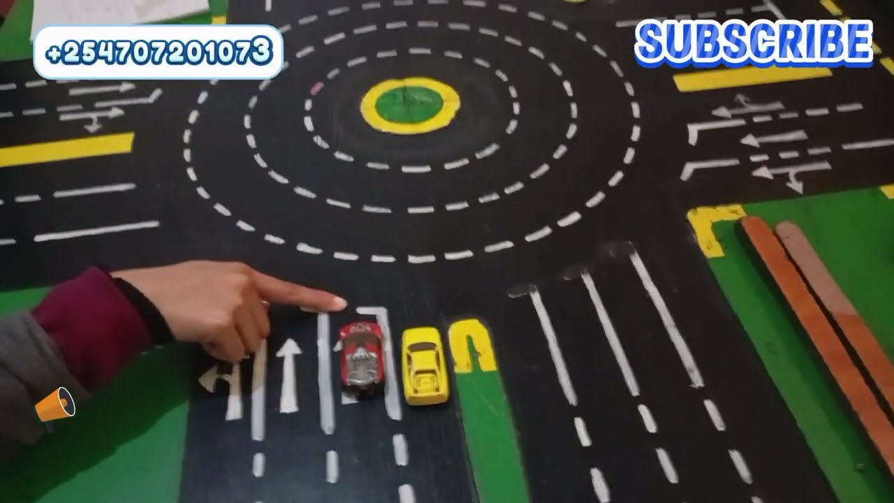 🚦MODEL TOWN BOARD BEST WAYS ON HOW TO DRIVE RED VEHICLE INFRONT OF YELLOW  SOLVE TRICKY QUESTIONS 🚦.