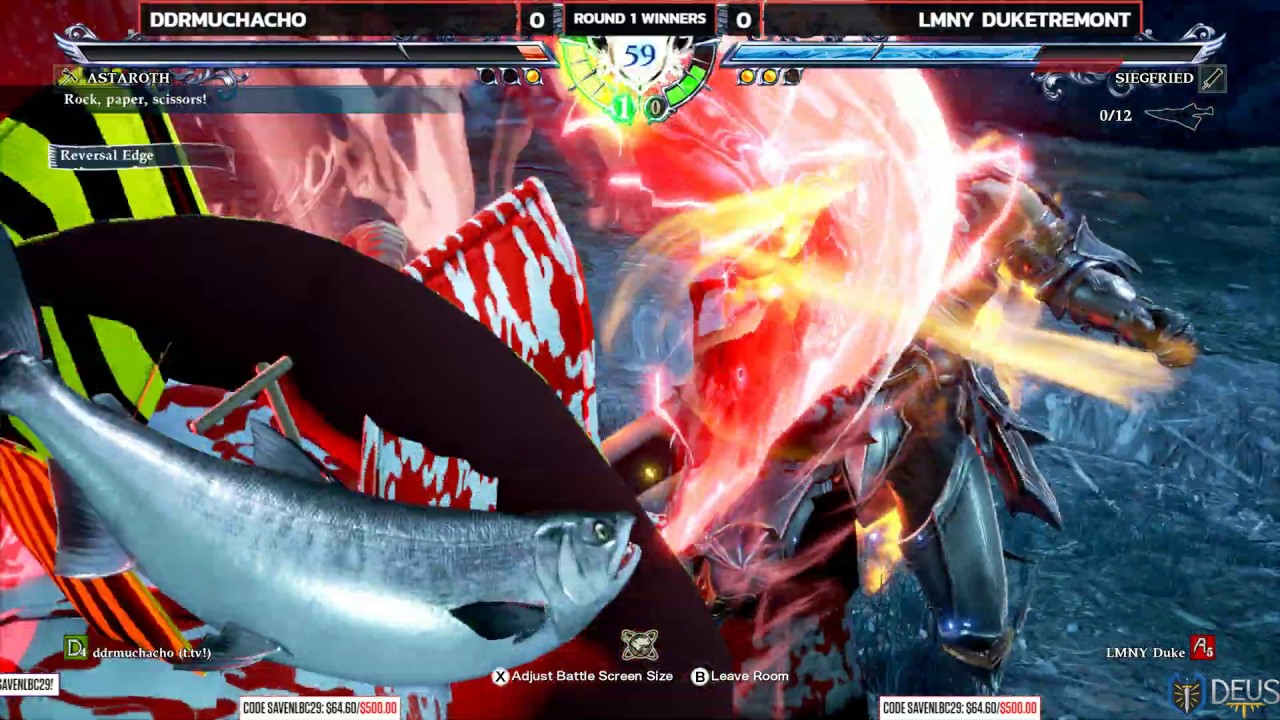 Soul Calibur 6 @ NLBC Online #8 - DDRMuchacho vs LMNY DukeTremont [4K/60fps]