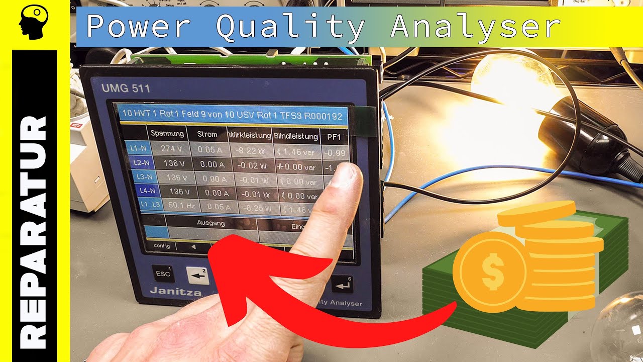 Power Quality Analyser Janitza UMG 511 repariert und analysiert