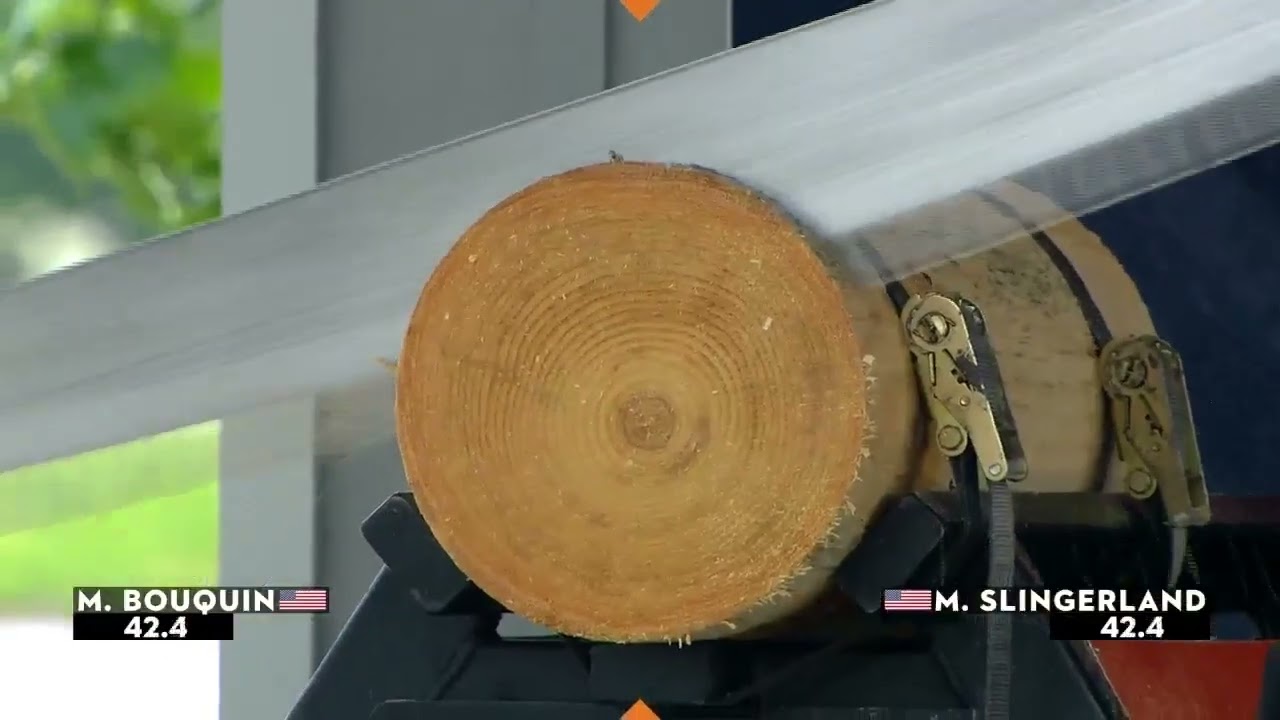 US stihl champions trophy race. Mark Bouquin. Professional timbersports