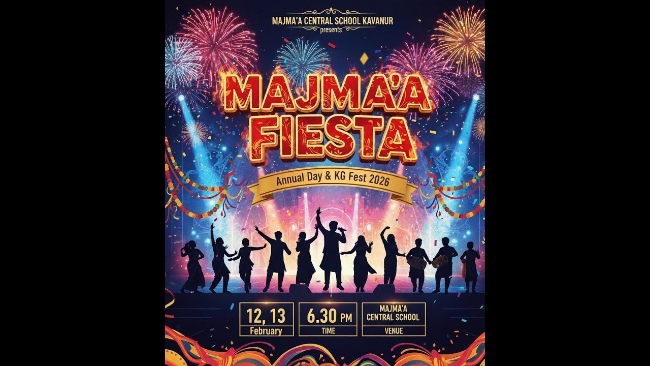 day 2 ||FIESTA 2026|| MAJMA'A CENTRAL SCHOOL ANNUAL DAY & KG FEST