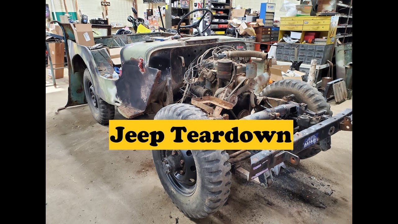 Демонтаж кузова Willys Jeep CJ2A, часть 2.