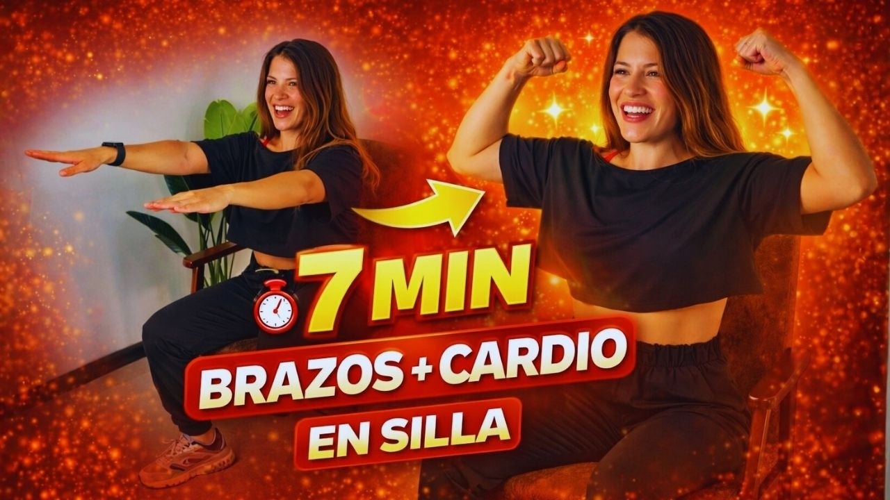 7 MIN BRAZOS EN CASA | Rutina con Silla