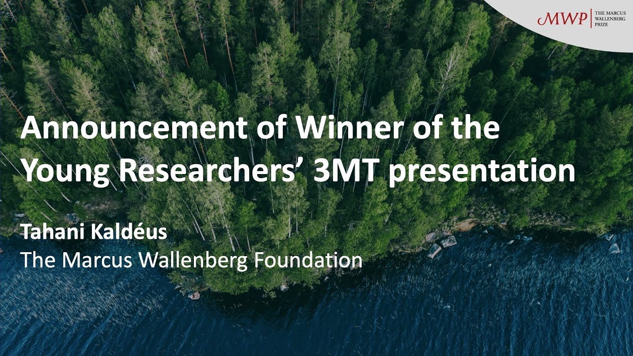 MWP Symposium 2025 - Announcement of Winner of the Young Researchers' 3MT presentations
