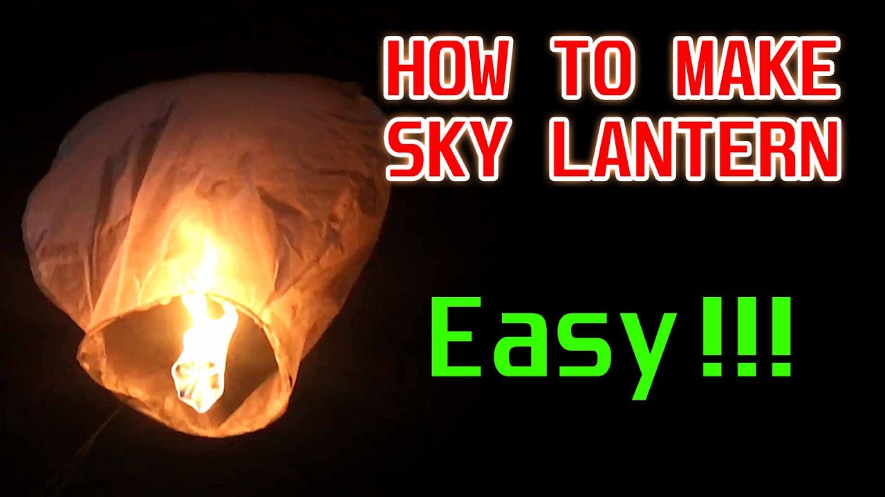 How To Make Sky Lantern || DIY Flying Lantern