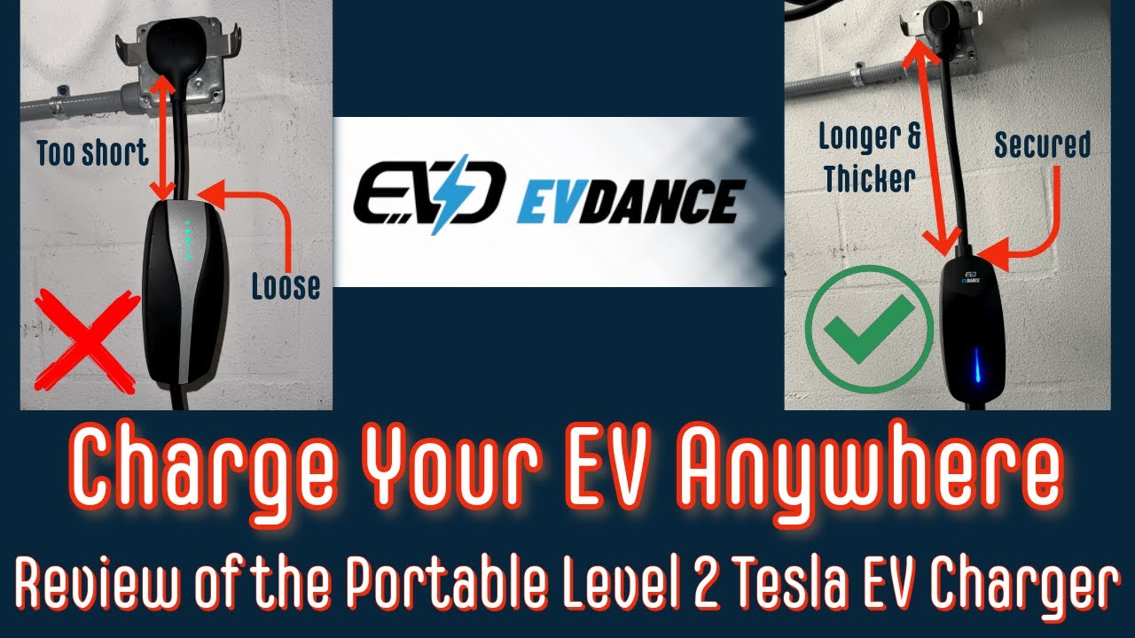 Review of EVDance Tesla Portable Charger - Better Than Tesla Charger?