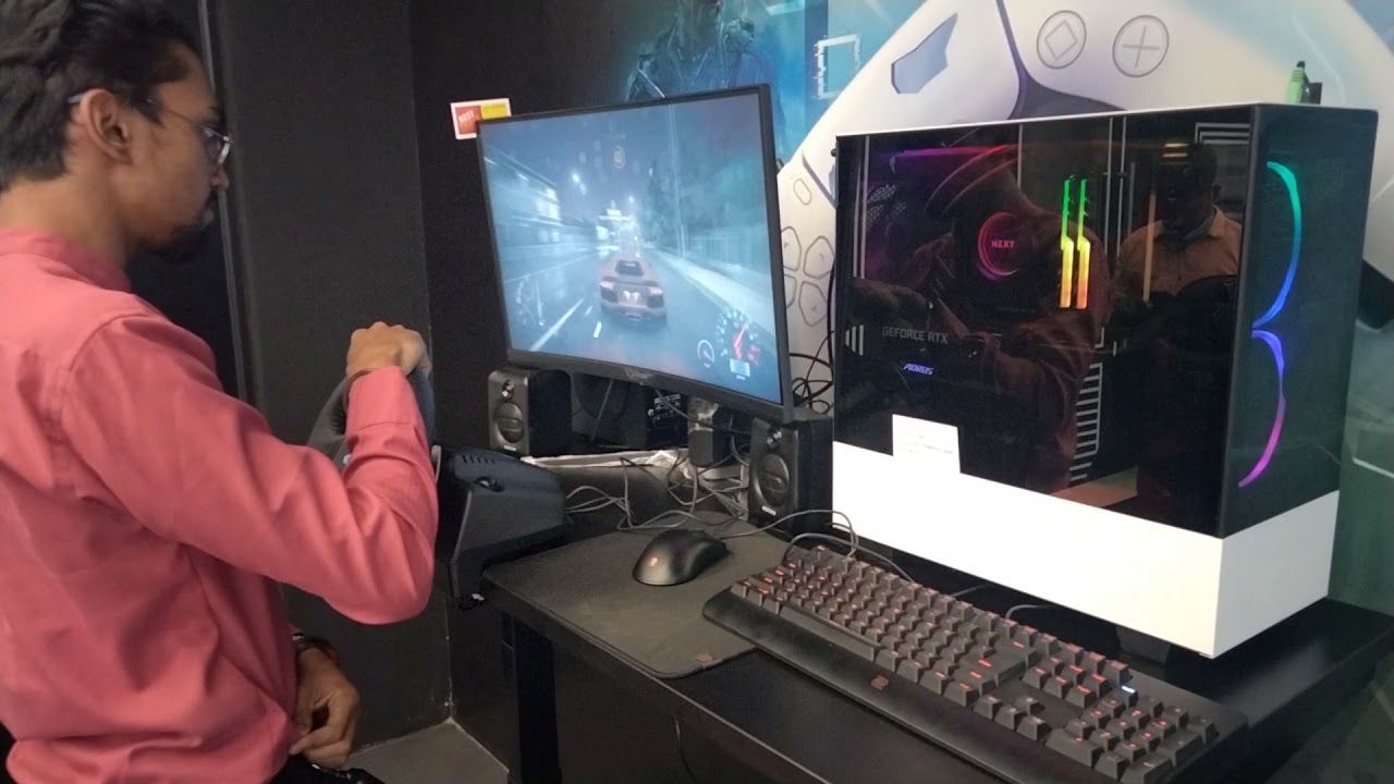 Gaming Desk | Electric Desk | DESQOO SmartDesk | Height Adjustable Table | Sit Stand Desk Setup