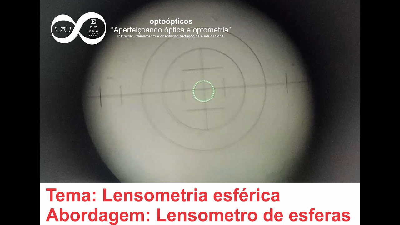 Lensometria esférica em lensometro de esferas