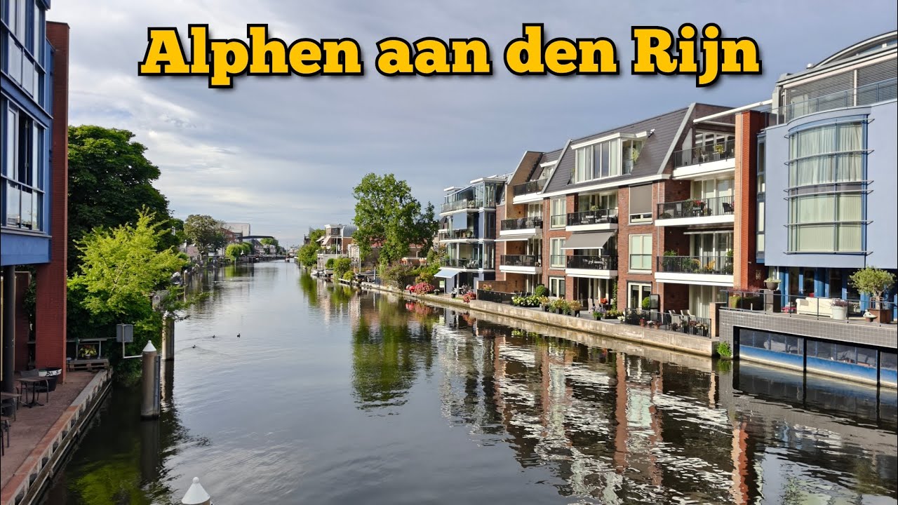 🚶&zwj;♂️ City Walk in Alphen aan den Rijn | Peaceful Dutch Bridges & River Views 🇳🇱