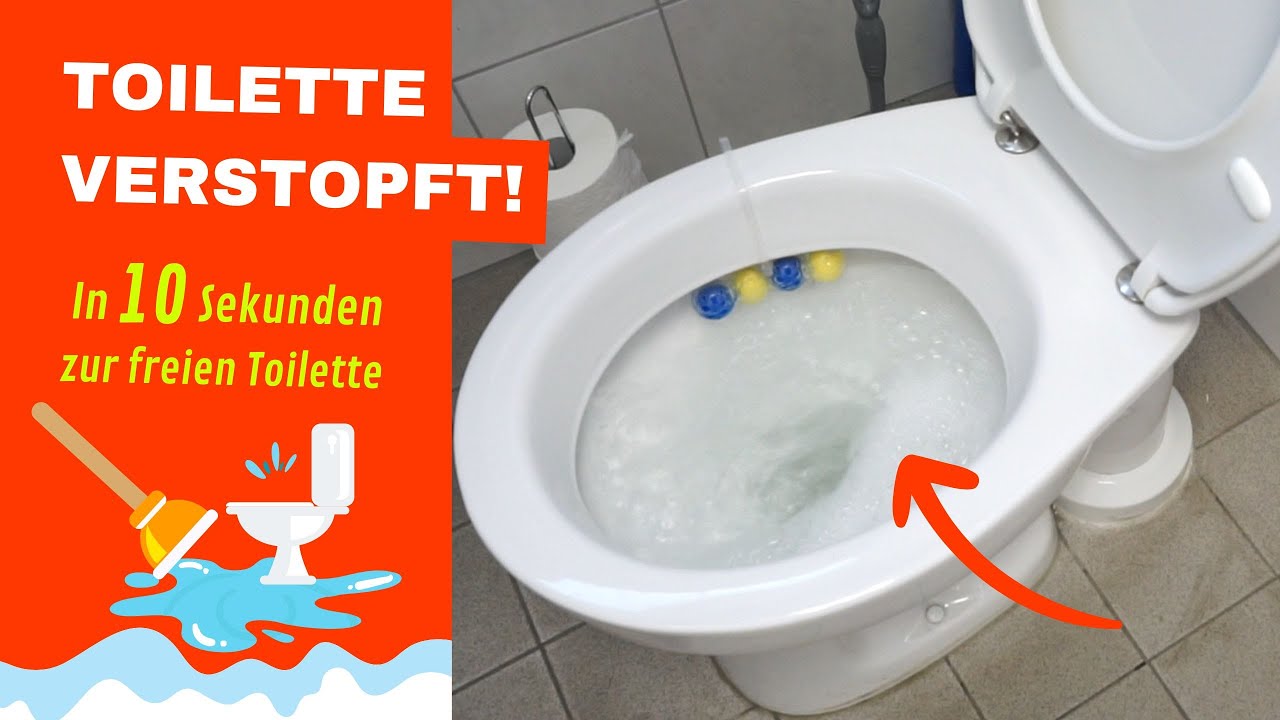 Toilette verstopft?! Freie Toilette in unter 10 Sekunden.