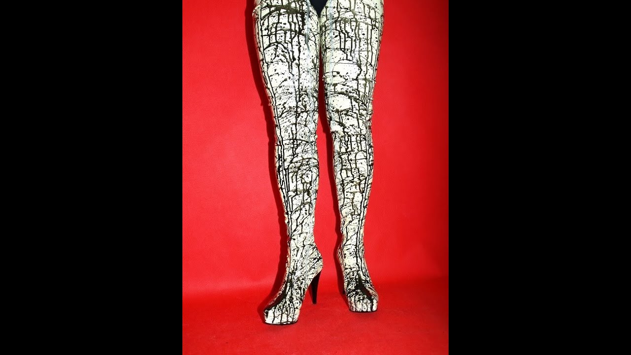 FETISH LATEX RUBBER BOOTS SIZE 35-47- HEELS 5,5-13CM- PRODUCER- POLAND