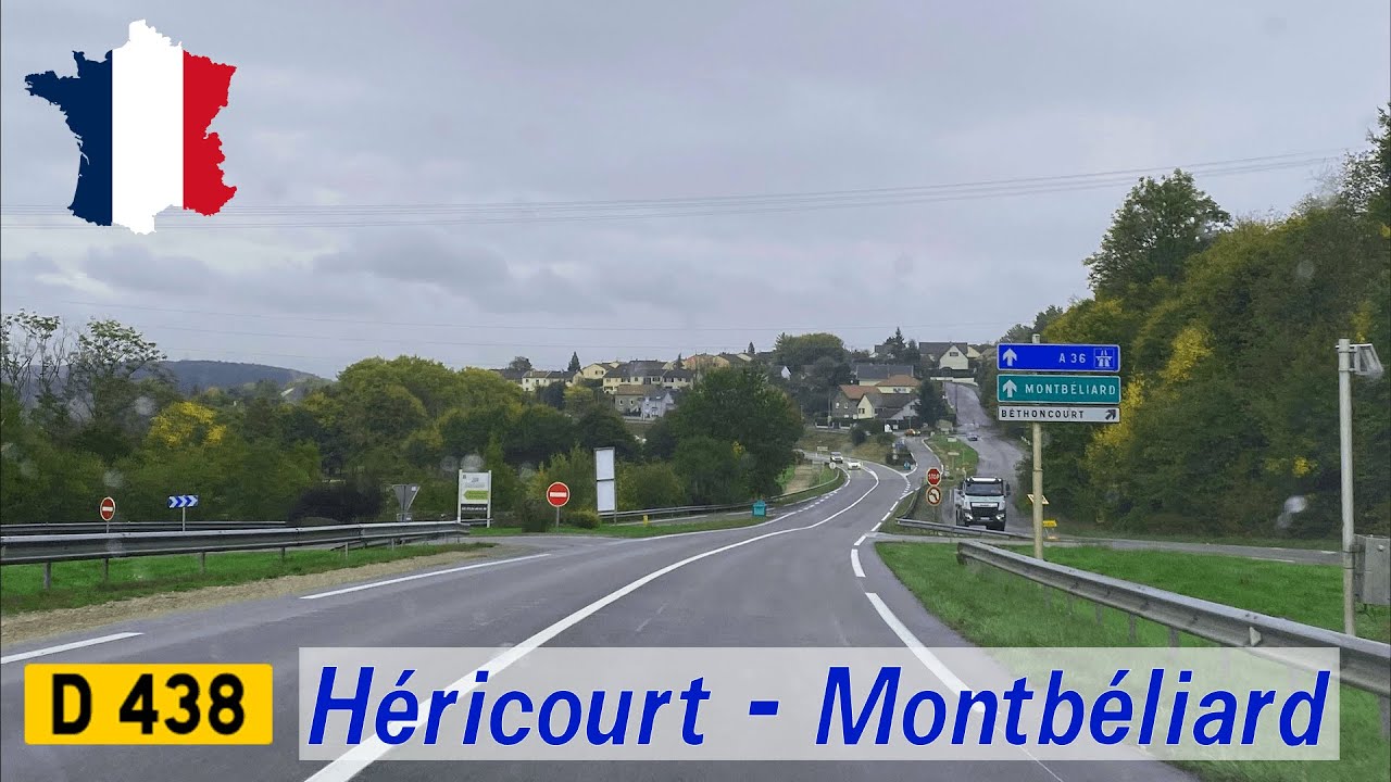 France (F): D438 Héricourt - Montbéliard