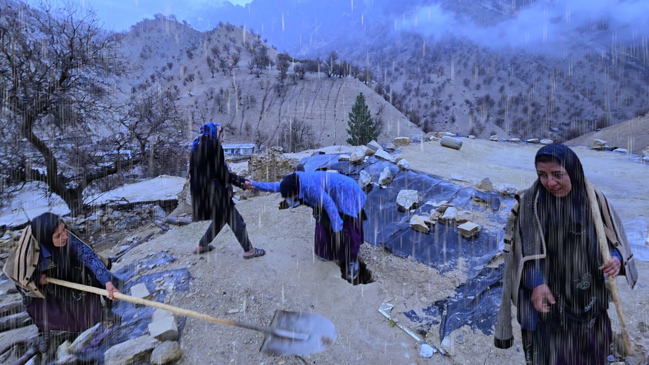 Impact of Heavy Rain on Life in Nomadic Houses 🌧️🏠