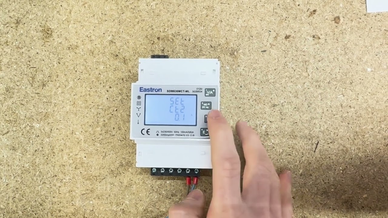 How to set the CT Rate on the Eastron SDM630MCT ML Series