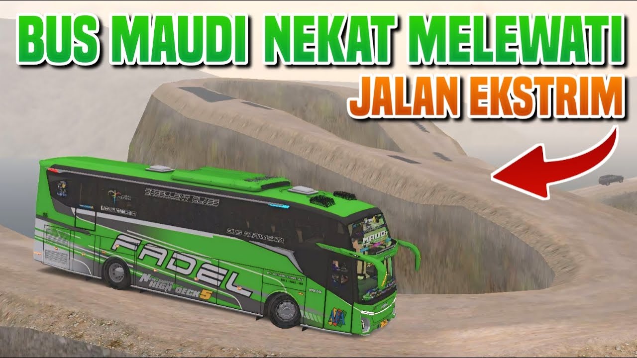 Bus Maudi Melewati Jalan Paling Ekstrim di BUSSID!!