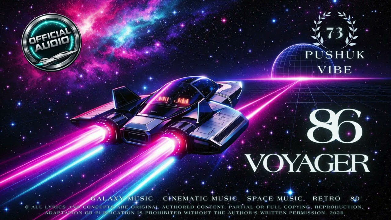 PushukVibe - Voyager ’86 (Official Audio) #synthwave  #retrofuturistic #spacemusic #80smusic
