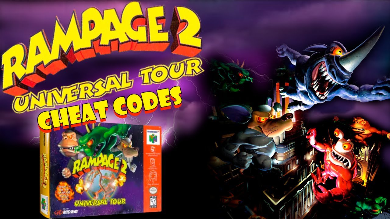 Rampage 2: Universal Tour Cheat Codes [Nintendo 64]