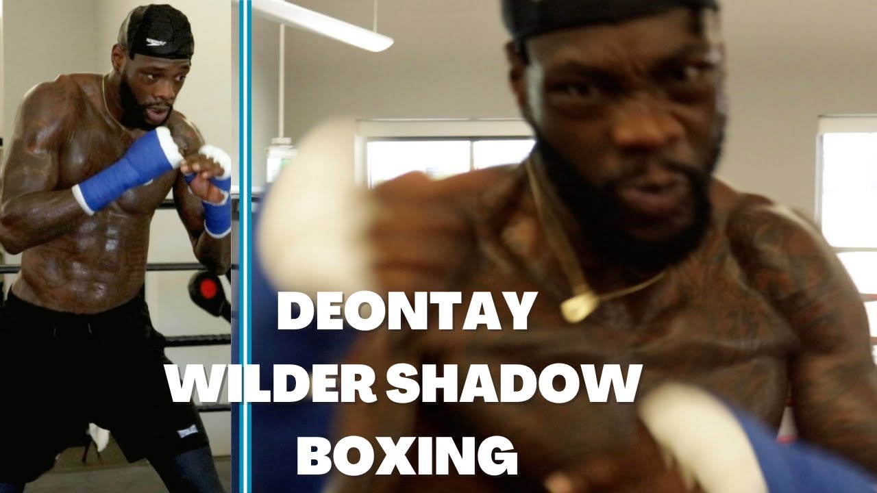 LEAN DEONTAY WILDER HAS FUN DURING SHADOW BOXING TRAINING
