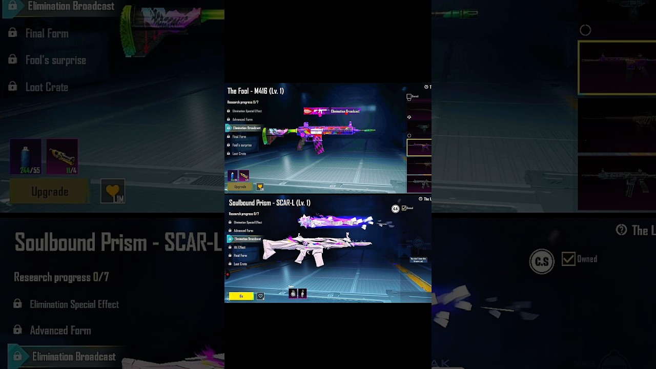 🤯 M416 FOOL V/S NEW SCAR-L #bgmi #m416fool #vs #scarl #skin #comparison
