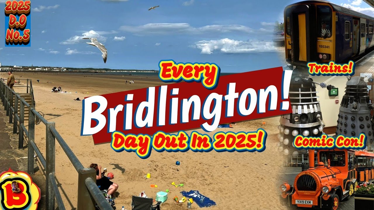Every Bridlington Day Out In 2025! #comiccon #class155 #trains #seaside 