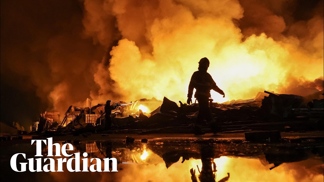 Deadly overnight Russian missile attack sparks fires across Kyiv