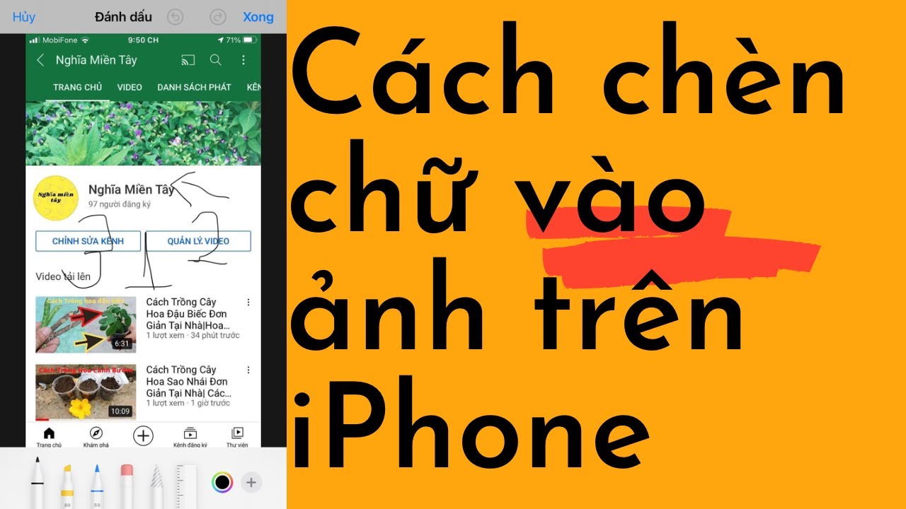 Cách Chèn Chữ Vào Ảnh Trên IPhone| NMT T459