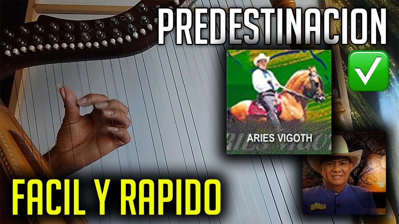 🎶TUTORIAL PREDESTINACION  ✔- CLASES DE ARPA ❗ - GILBERTO PEREZ