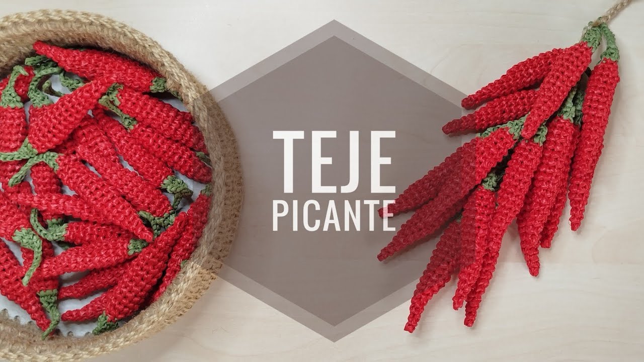 Guindillas a crochet | Pimientos chili | Decor original | Homedecor | Red Hot Chili Peppers | DIY