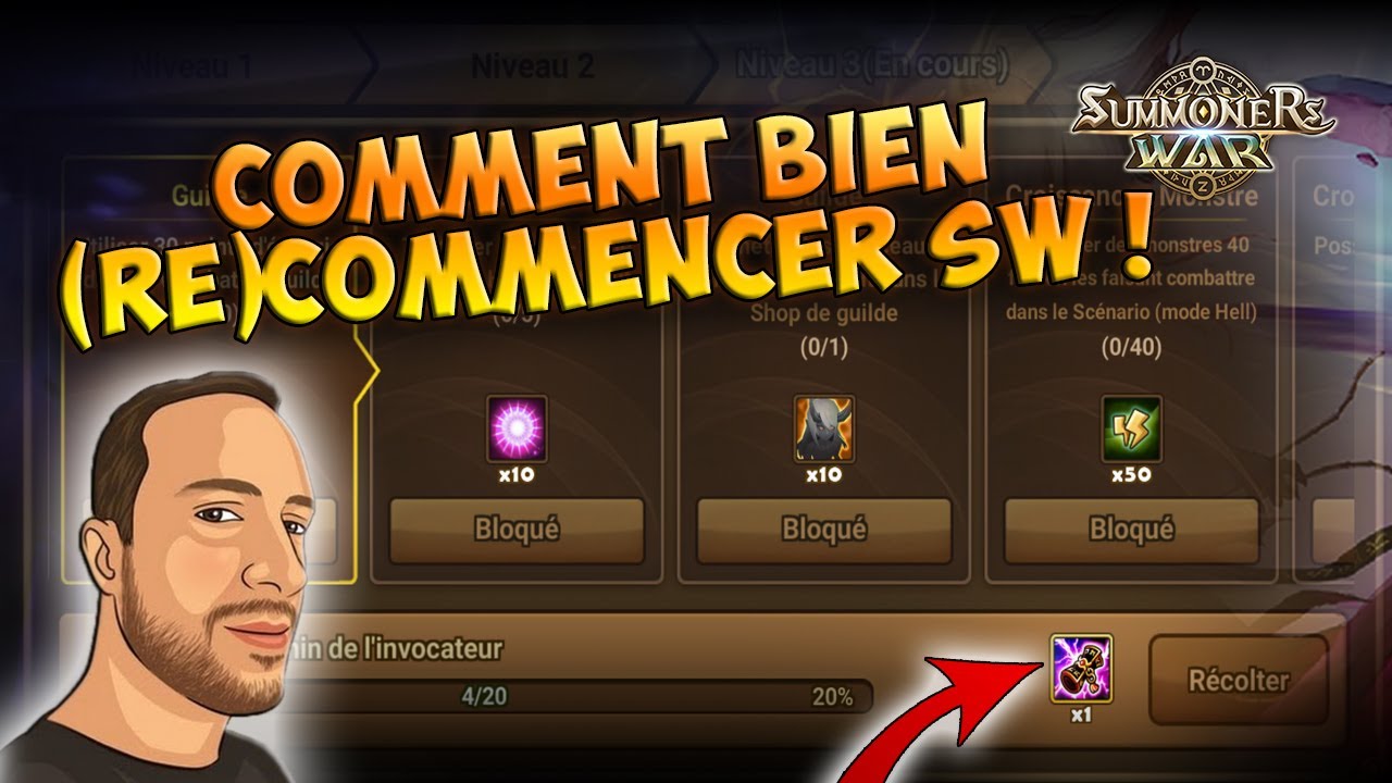 BIEN (RE)COMMENCER SUMMONERS WAR