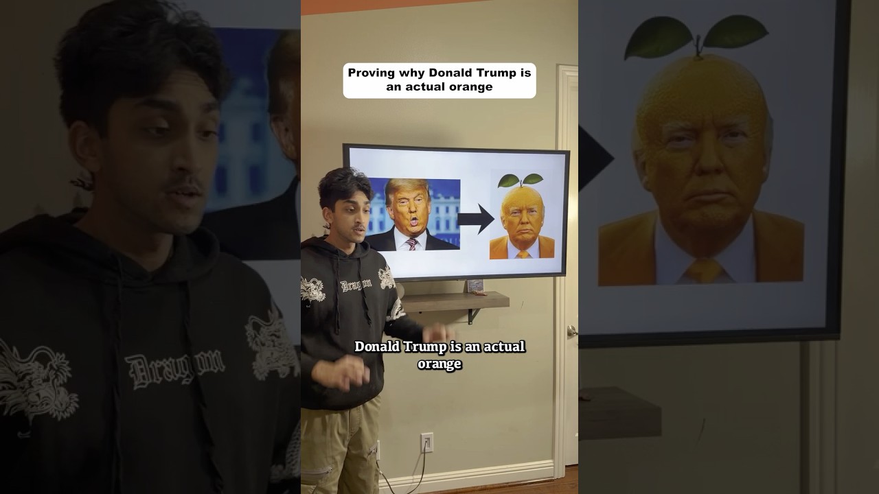 Proving Why Donald Trump Is An Actual Orange #shorts #skit #funny #comedy
