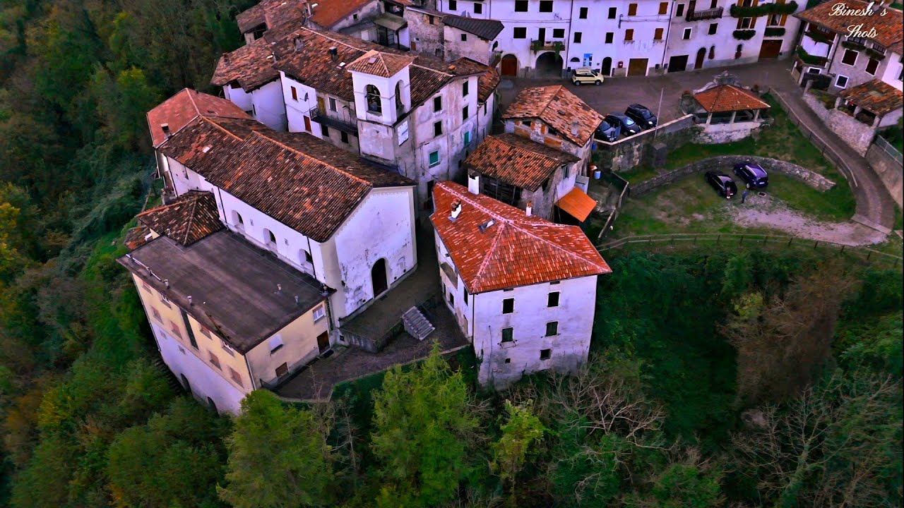 Borgo (Bollone): Italy's Hidden Hilltop Village - Aerial 4K