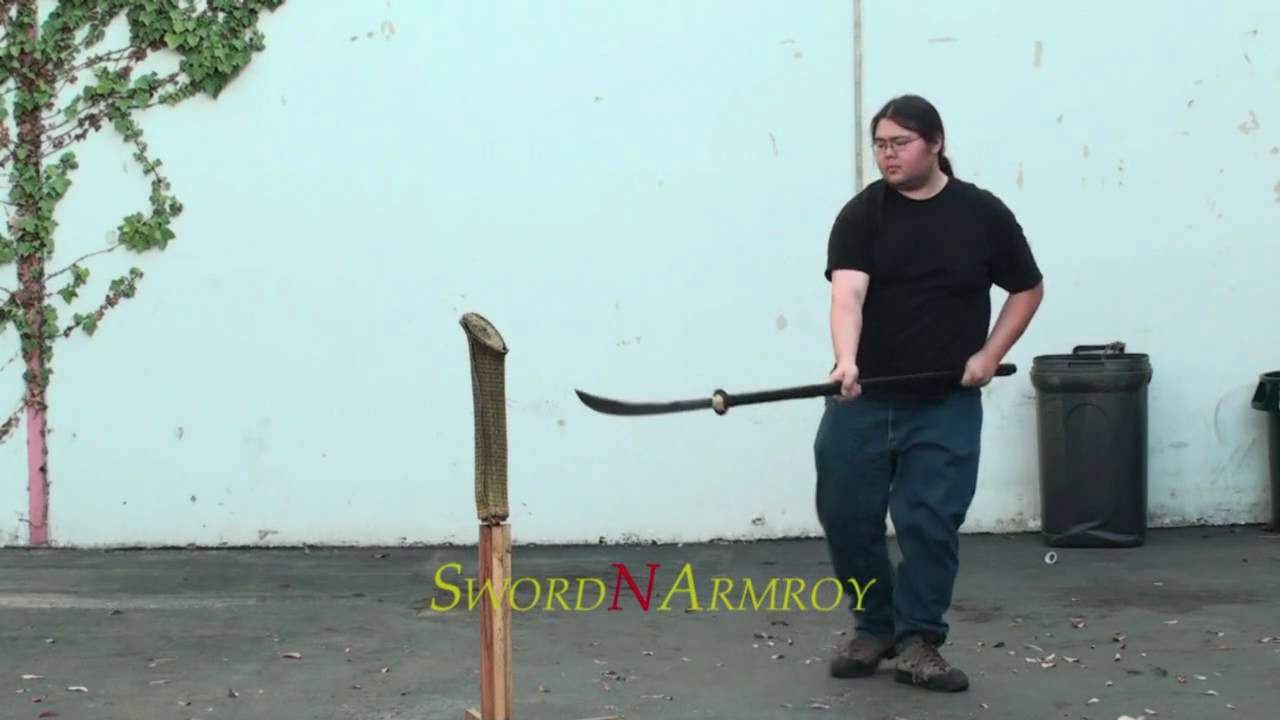 SwordnArmory Naginata Cutting Test Tameshigiri