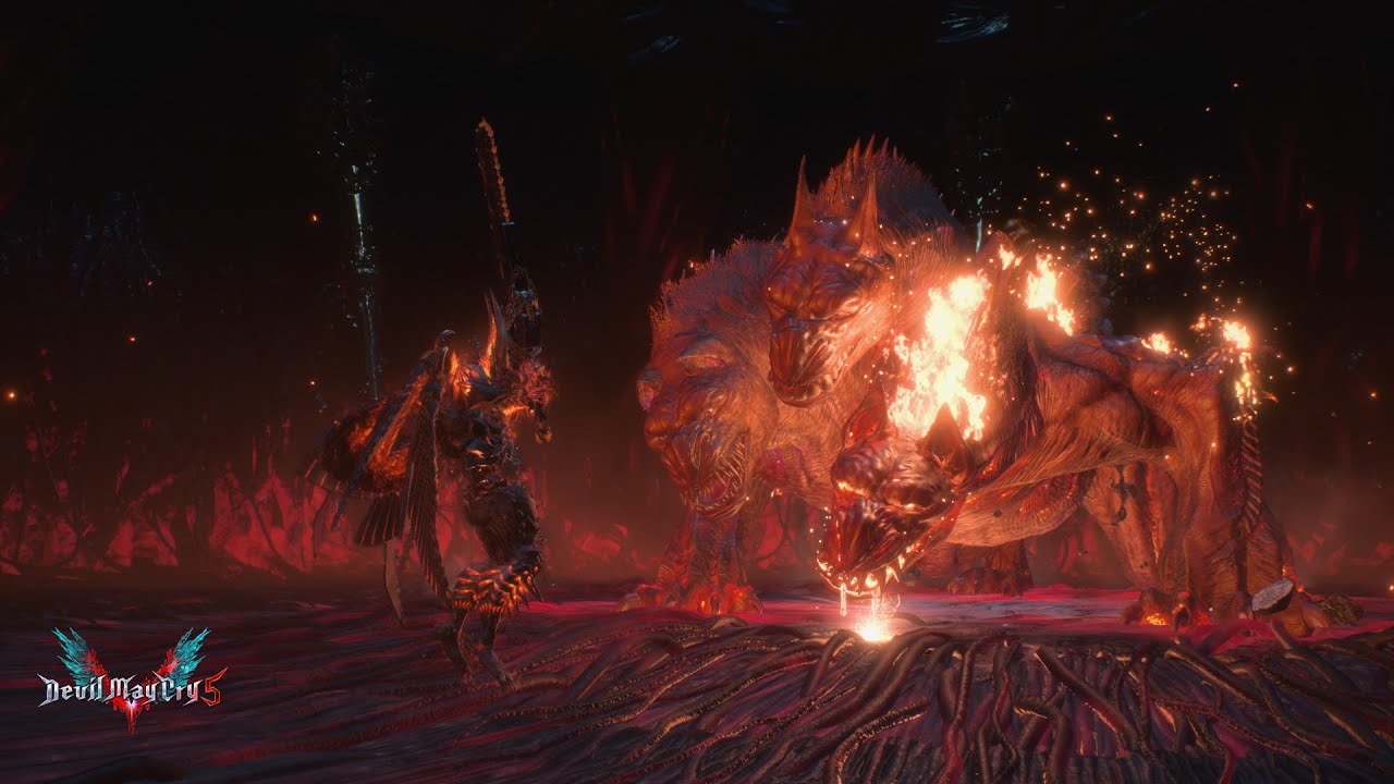 DMC5 - Dante CHAINSAWS King Cerberus into oblivion