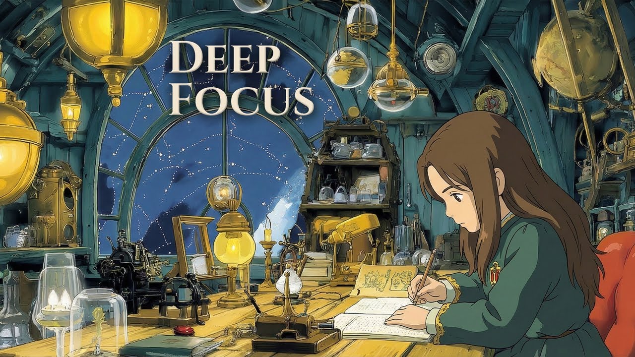 The Starry Observatory 🌌 Deep Focus Celtic Fantasy Music [ Ghibli Style ]