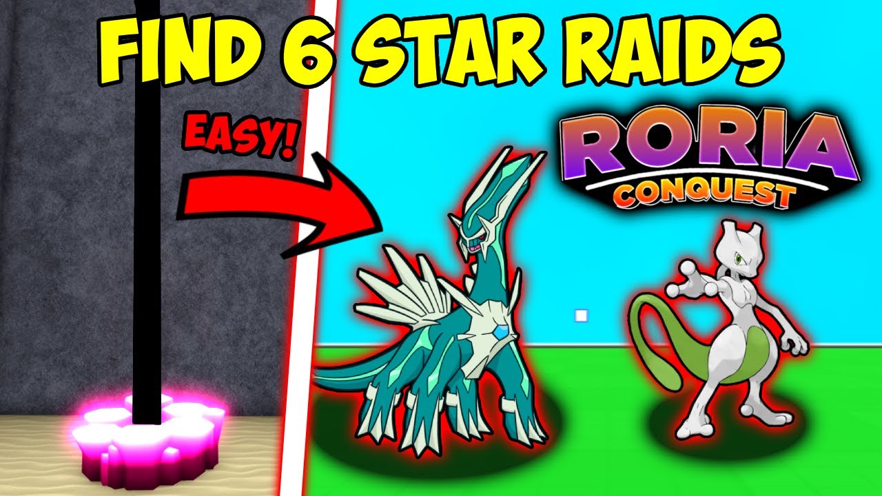 Finding The NEW 6 Star Raids In Pokemon Brick Bronze (Roria Conquest Roblox)