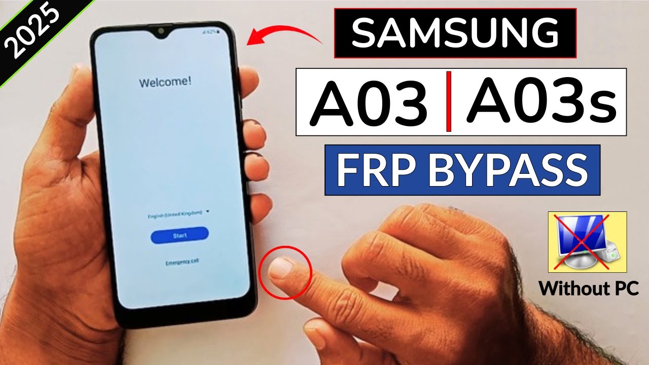 Samsung A03/A03s Google Account Bypass FRP Unlock Without PC | Talkback Not Working 2025