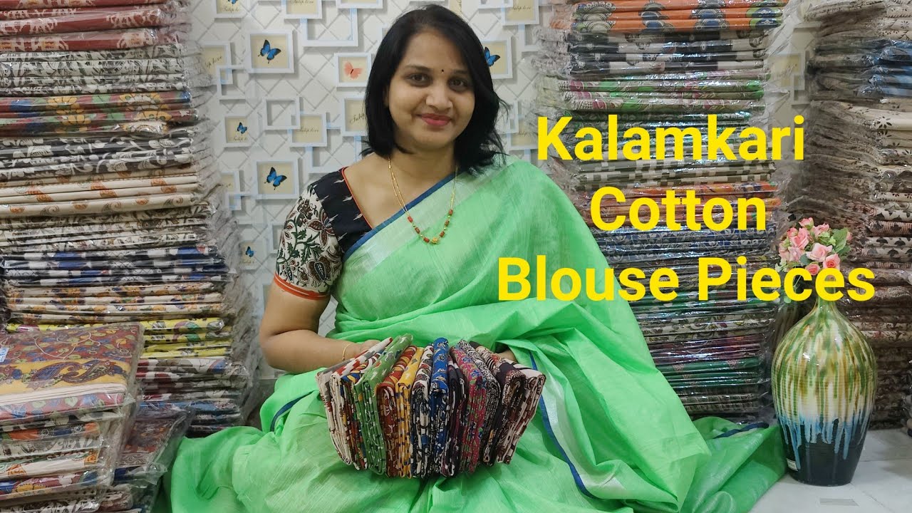 wholesale Kalamkari cotton blouse pieces