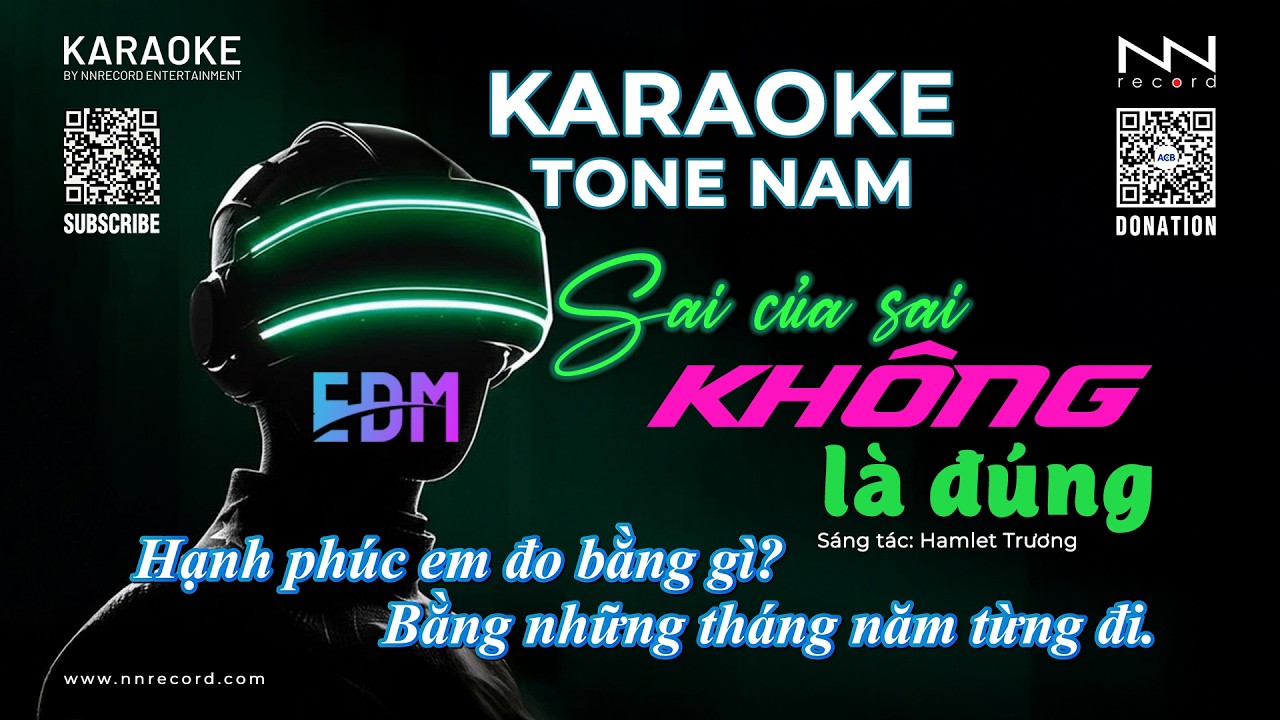 KARAOKE - Sai Của Sai Không Là Đúng (Remix) - Tone Nam | Beat Chuẩn Dễ Hát