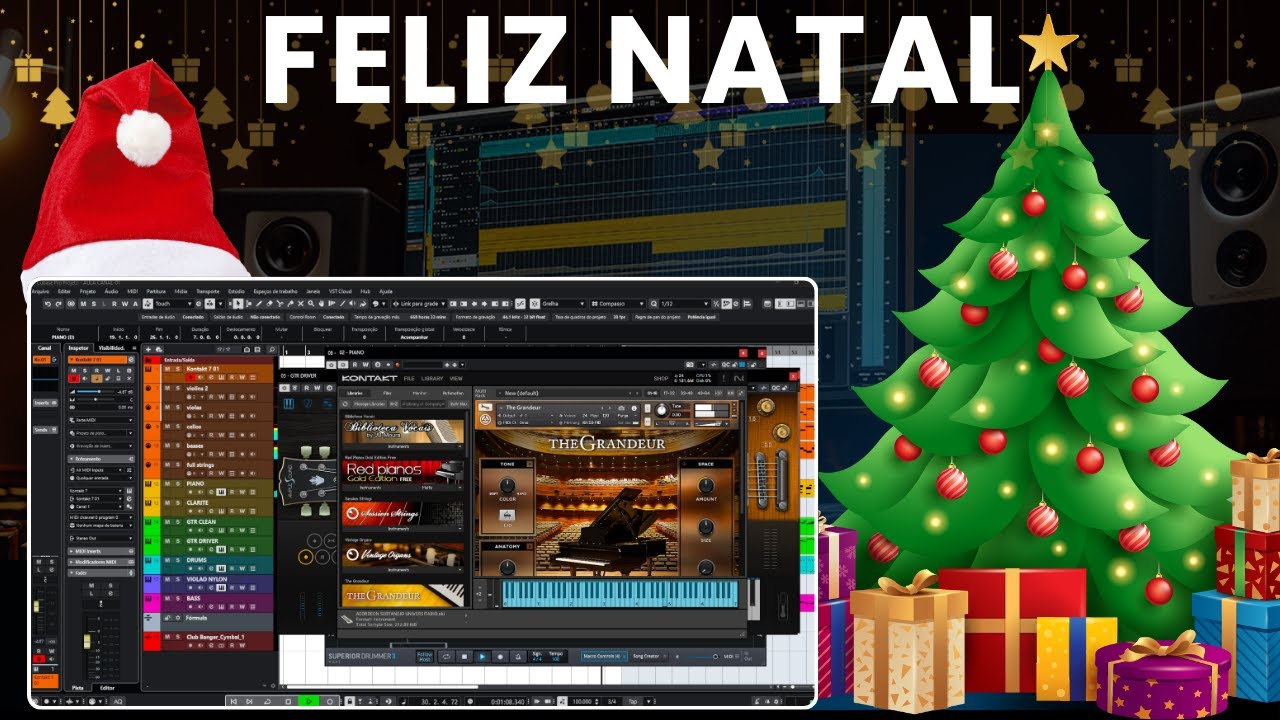 Produção Natalina no Cubase: Veja Como Ficou (FELIZ NATAL