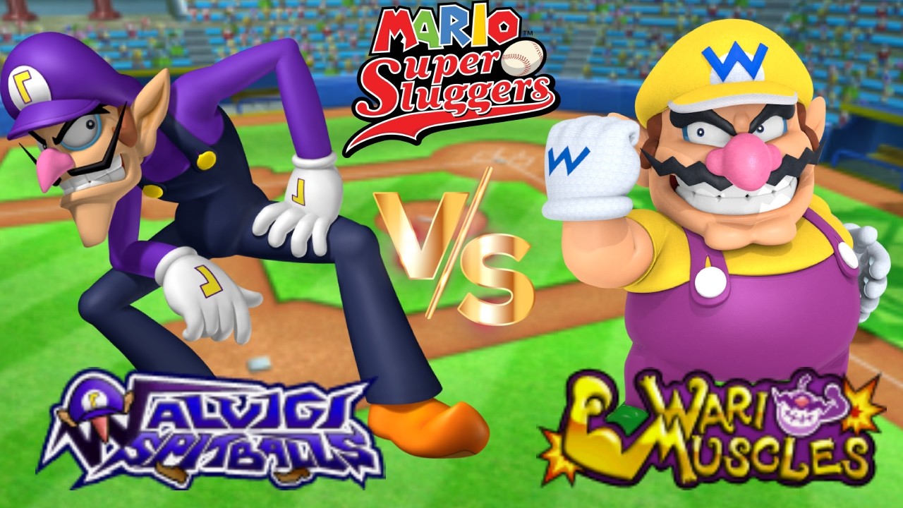 Super Mario Sluggers - Season 14 Game 4 Waluigi vs Wario [Mario Stadium Day]