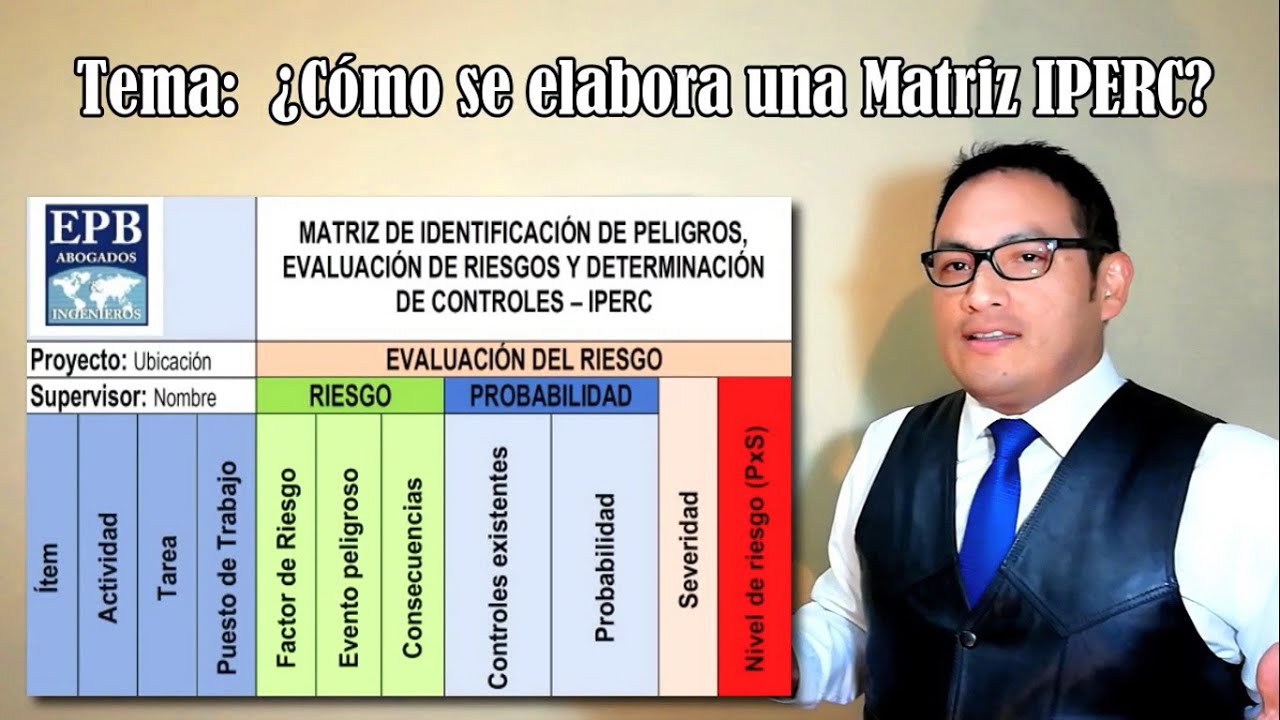 ¿Cómo se elabora una Matriz IPERC? por Ricardo Enrique Pajuelo Bustamante