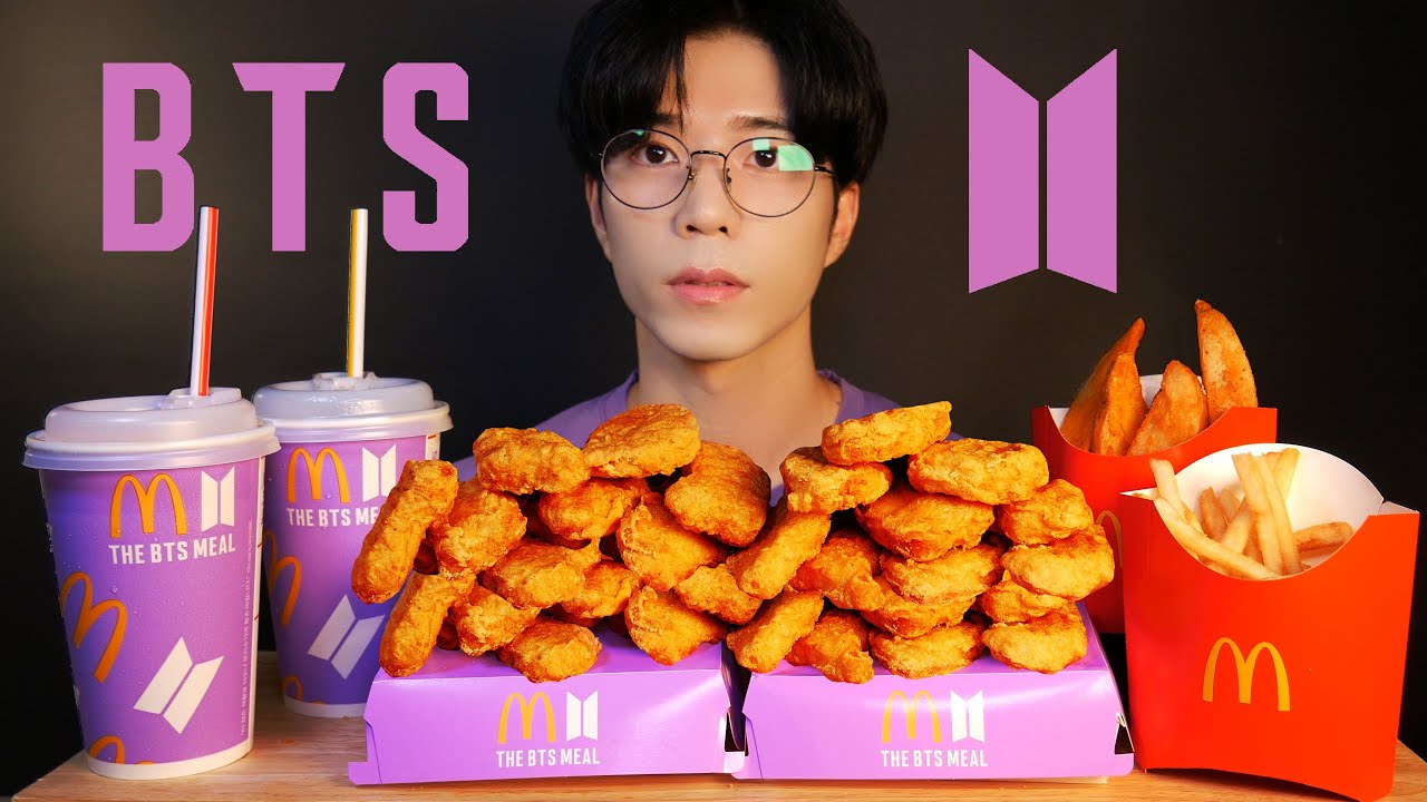ASMR MUKBANG | ★BTS★ 맥도날드 신메뉴, BTS  McDonalds Meal