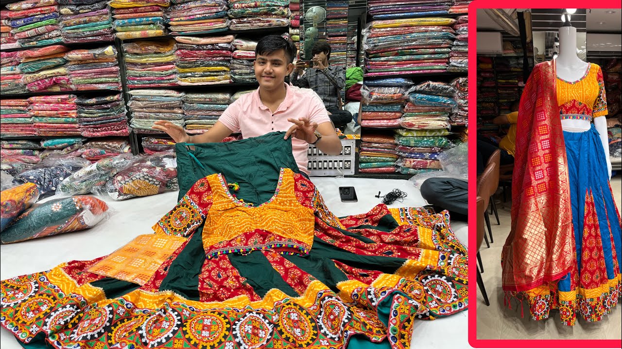 10 ~ 12 meters garba cotton lehengas