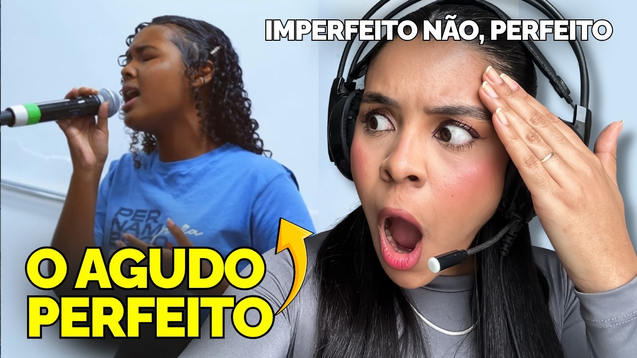PROF DE CANTO REAGINDO AO AGUDO PERFEITO DE J&Uacute;LIA REBECA CANTANDO IMPERFEITO DE RAYSSA ANDREOLLY