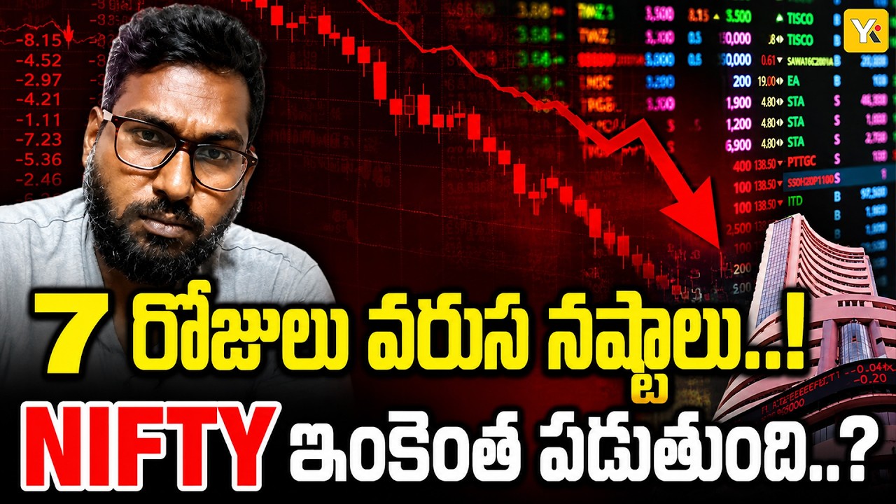 Stock Market Crash Alert: Sensex Falls 325 Points, Nifty 7th Day Loss | మార్కెట్ రికవరీ వస్తుందా..?